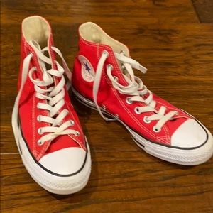 Converse Red high tops